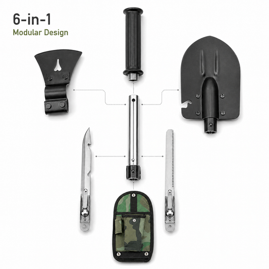 6-In-1 Multi Tool Survival Kit