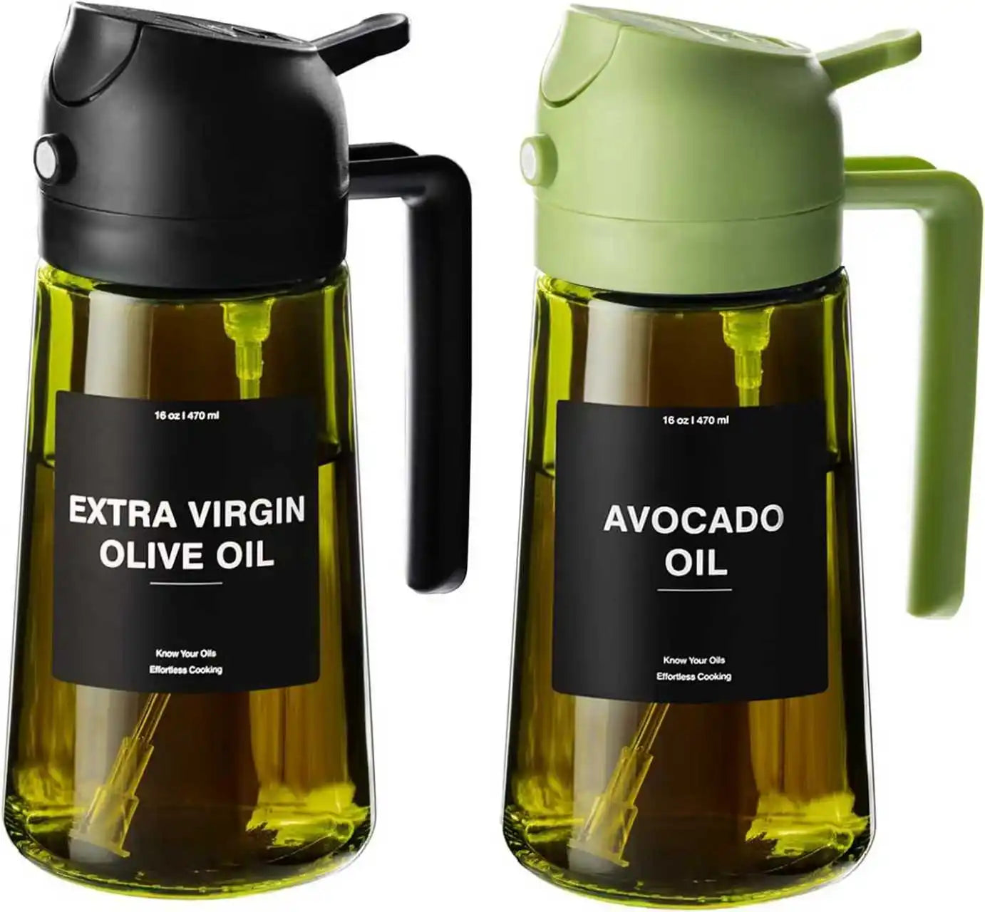 Olive Oil Dispenser 2 in 1- Spray & Pour