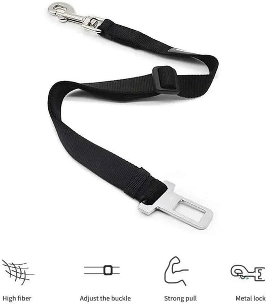 Pet Car Seat Belt Harness – Safety Clip for Dogs & Cats