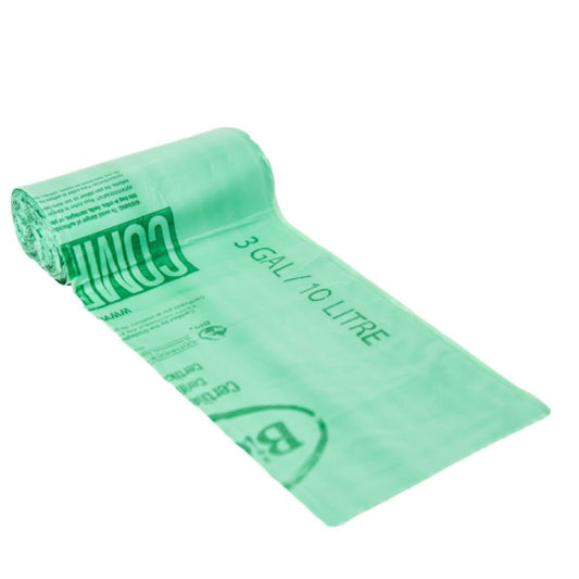 Biobag 3 Gallon Compostable Bags (4-Roll Pack, QTY:100)