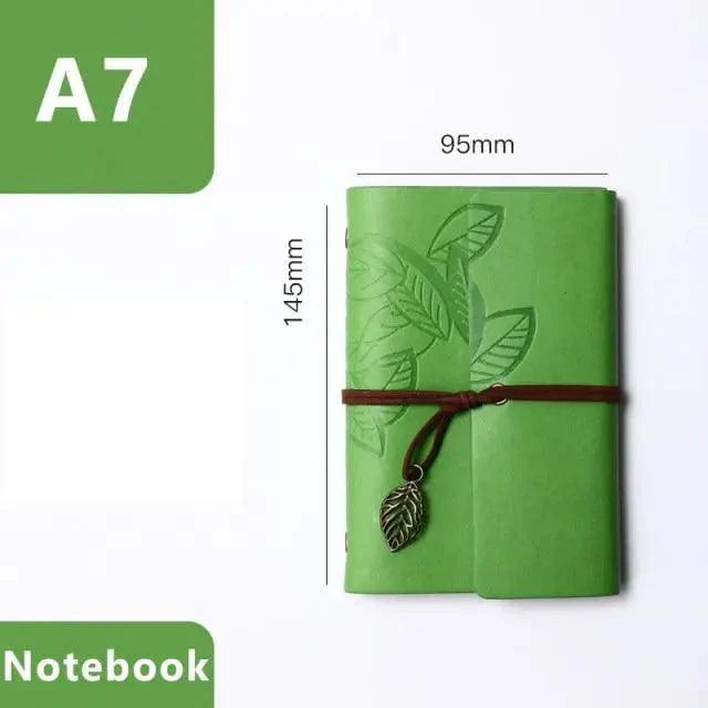 Vintage Leather Diary Notebook Journal