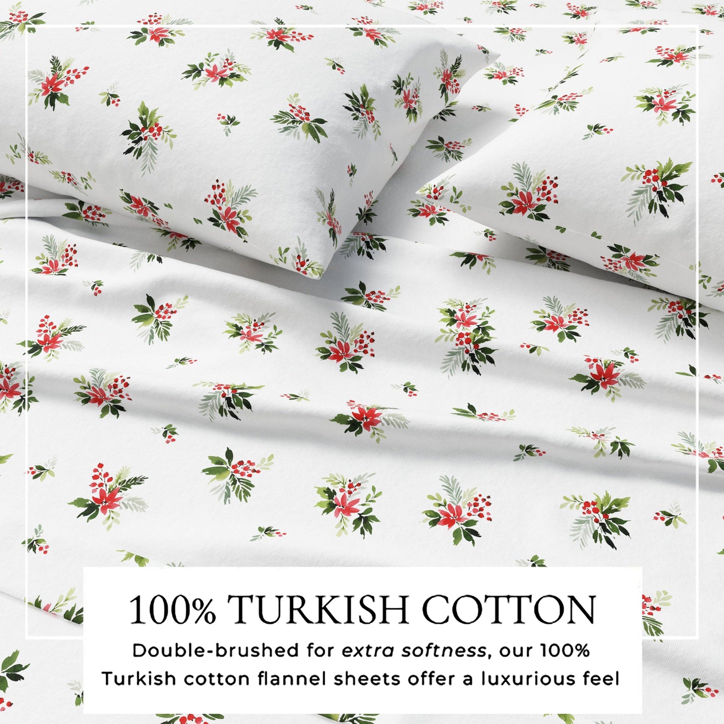 Turkish Cotton Flannel Sheet Set - Elevated Holiday Collection
