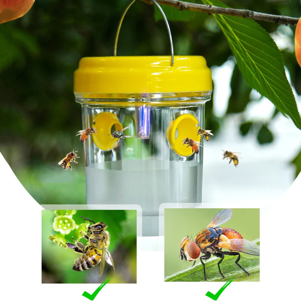 Solar Wasp Trap Waterproof Outdoor Hanging