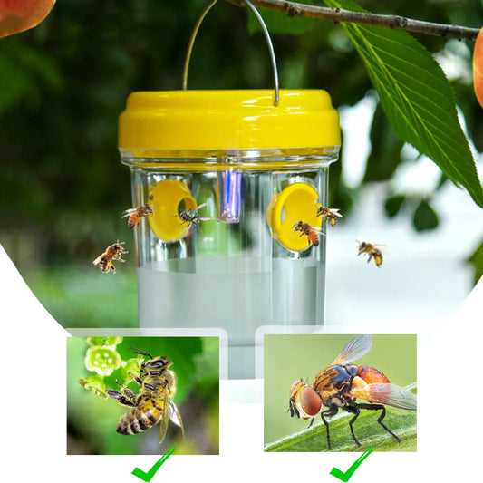 Solar Wasp Trap Waterproof Outdoor Hanging