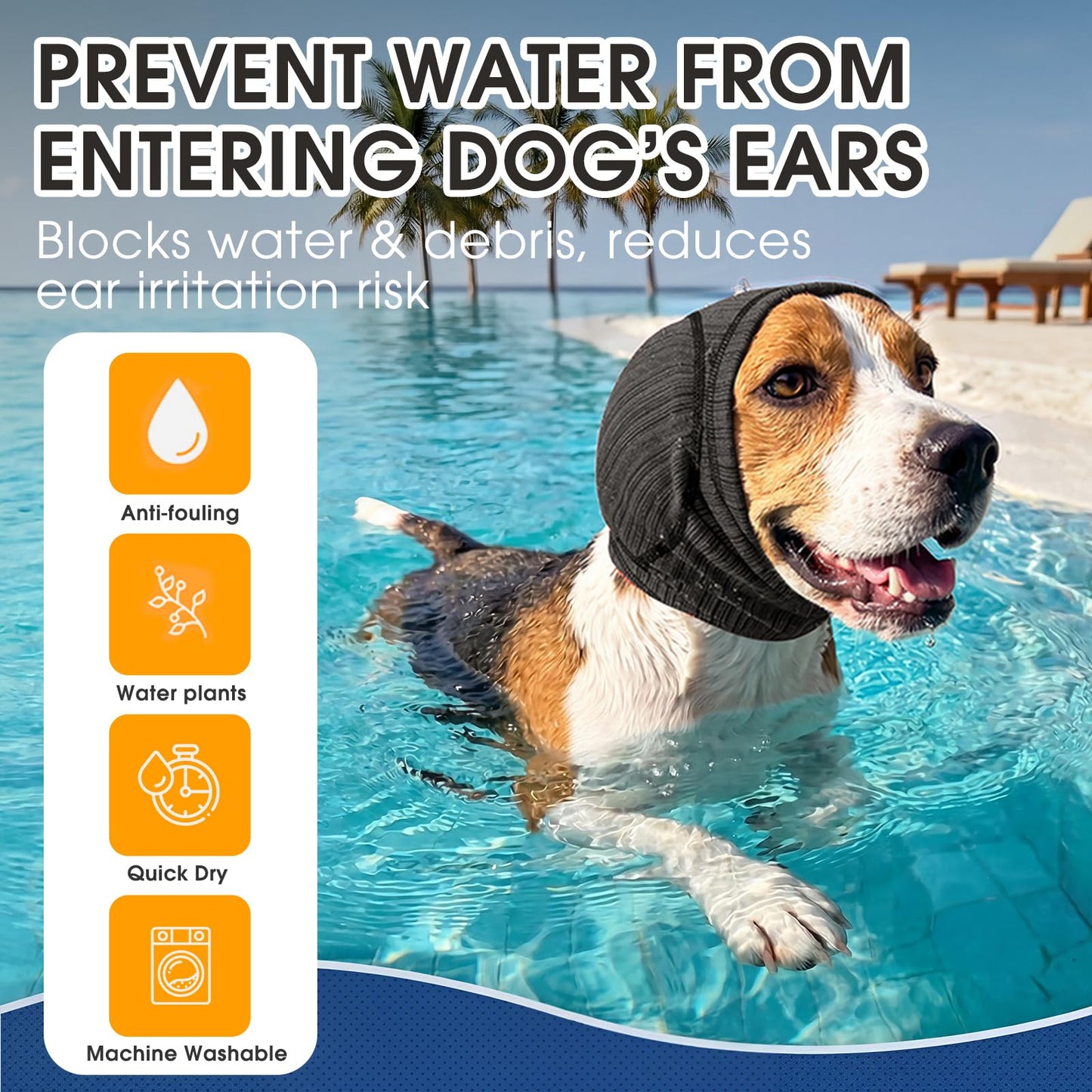 Soft Dog Ear Cover For Loud Noises,Thunderstorm & Fireworks