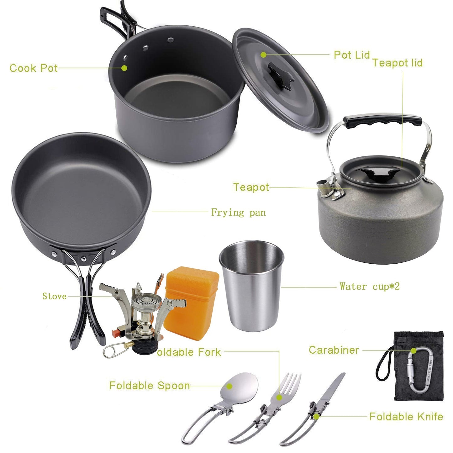 Ultimate Portable Camping Cookware Kit