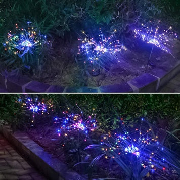Solar Fireworks Light LED Light String