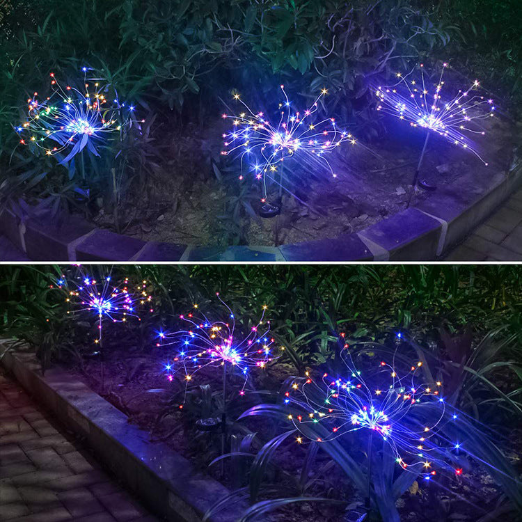 Solar Fireworks Light LED Light String