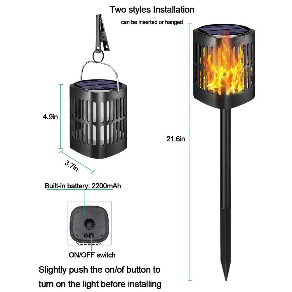 Solar LED Flame Light Decoration