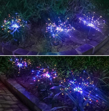 Solar Fireworks Light LED Light String