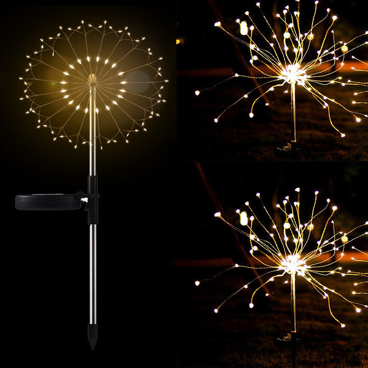 Solar Fireworks Light LED Light String