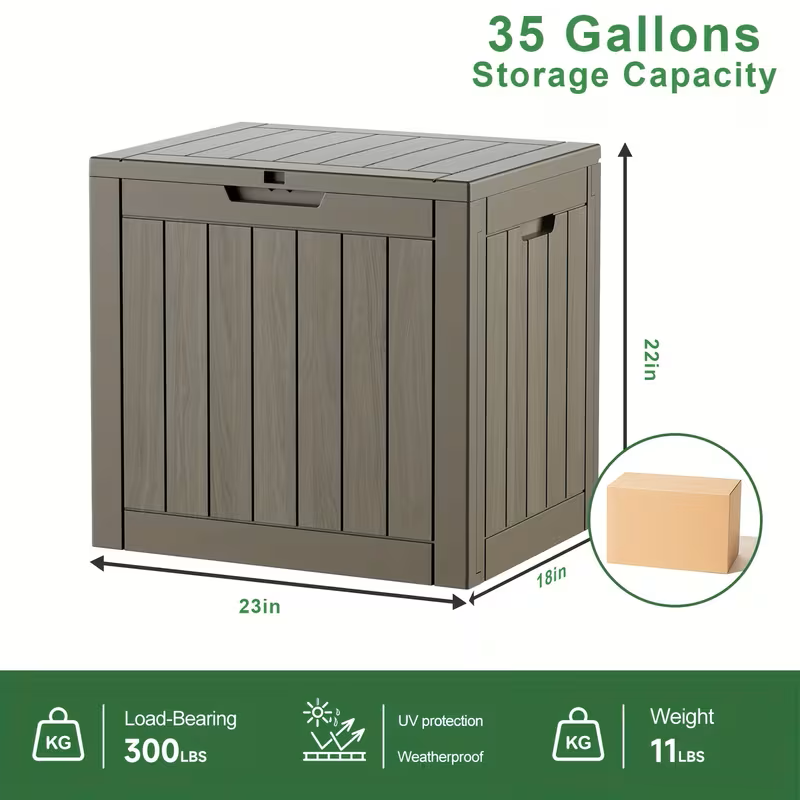 Heavy-Duty Outdoor Deck Box – Waterproof Patio Storage Box