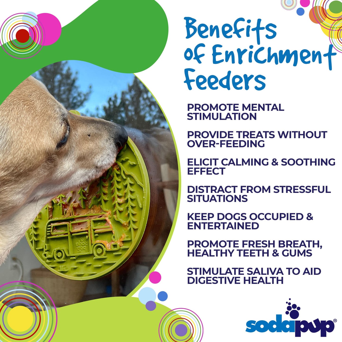 Camp eMat - Enrichment Lick Mat For Dogs and Cats