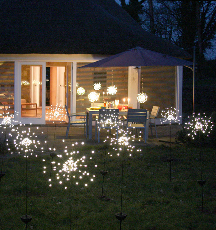 Solar Fireworks Light LED Light String