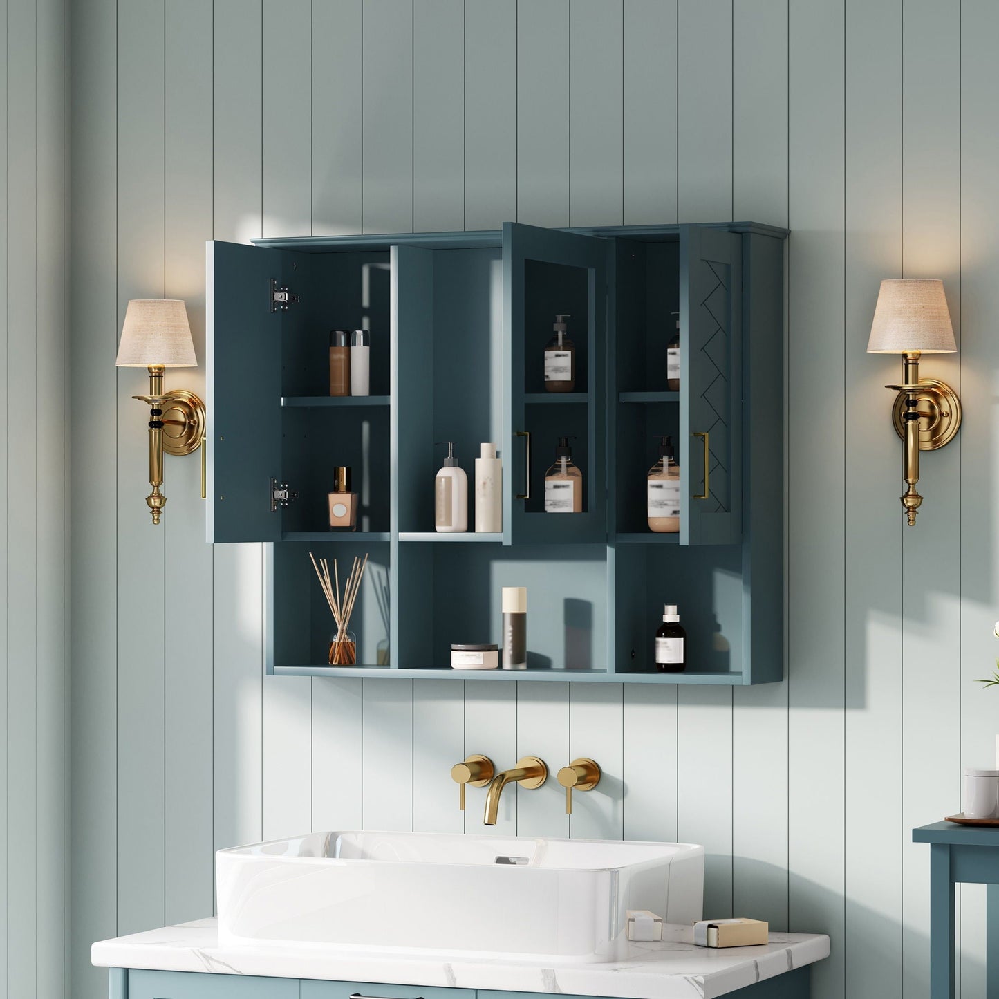Modern Wall Mounted Medicine Cabinet With Mirror