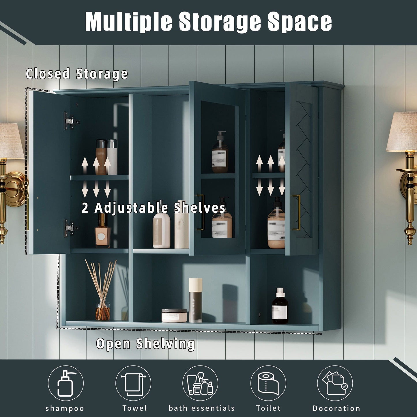 Modern Wall Mounted Medicine Cabinet With Mirror