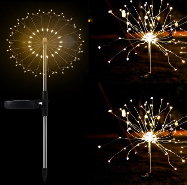 Solar Fireworks Light LED Light String