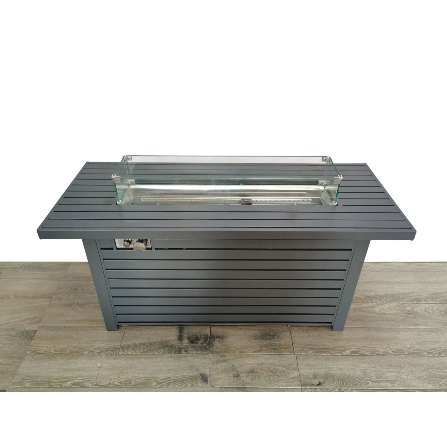 Outdoor Gas Fire Pit Table - Gray