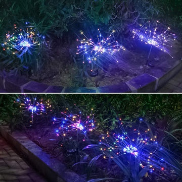 Solar Fireworks Light LED Light String