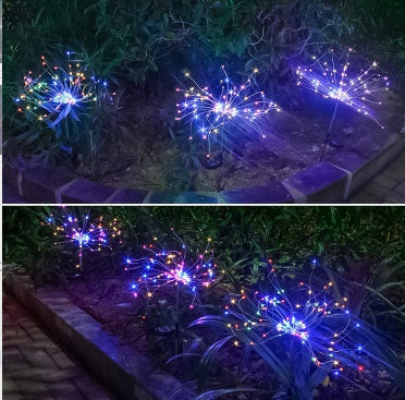 Solar Fireworks Light LED Light String