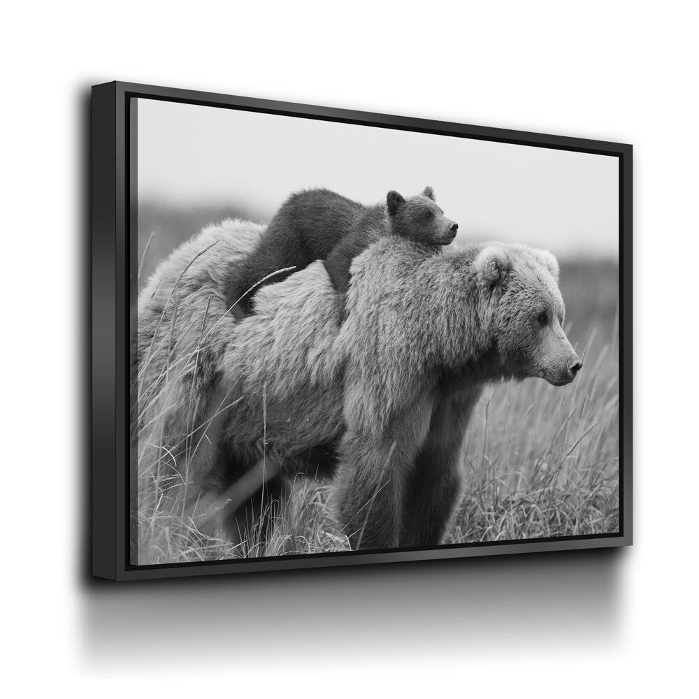 Bear & Cub Canvas Wall Art