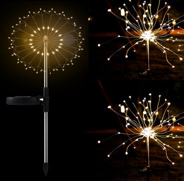 Solar Fireworks Light LED Light String