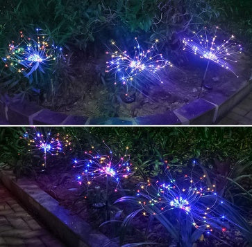 Solar Fireworks Light LED Light String