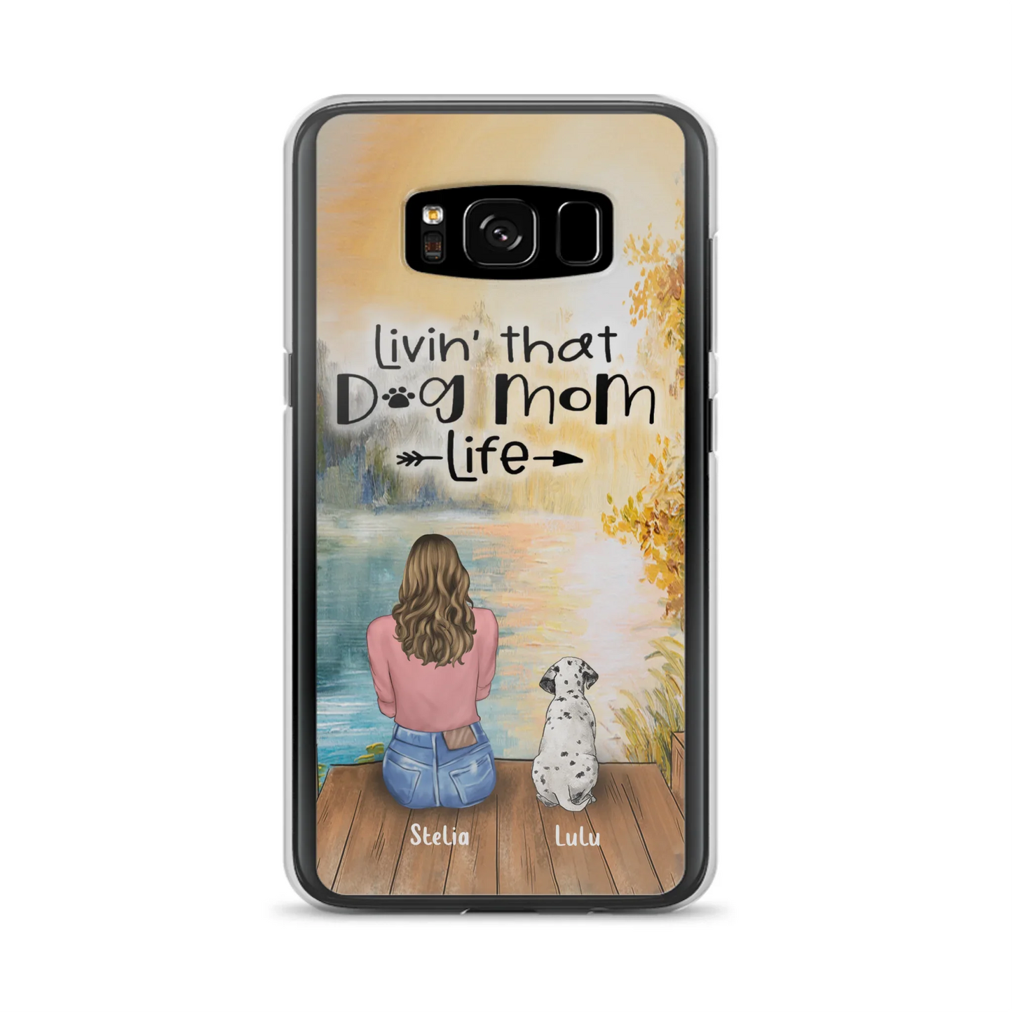 Custom Personalized Dog Mom Phone Case upto 4 Dogs