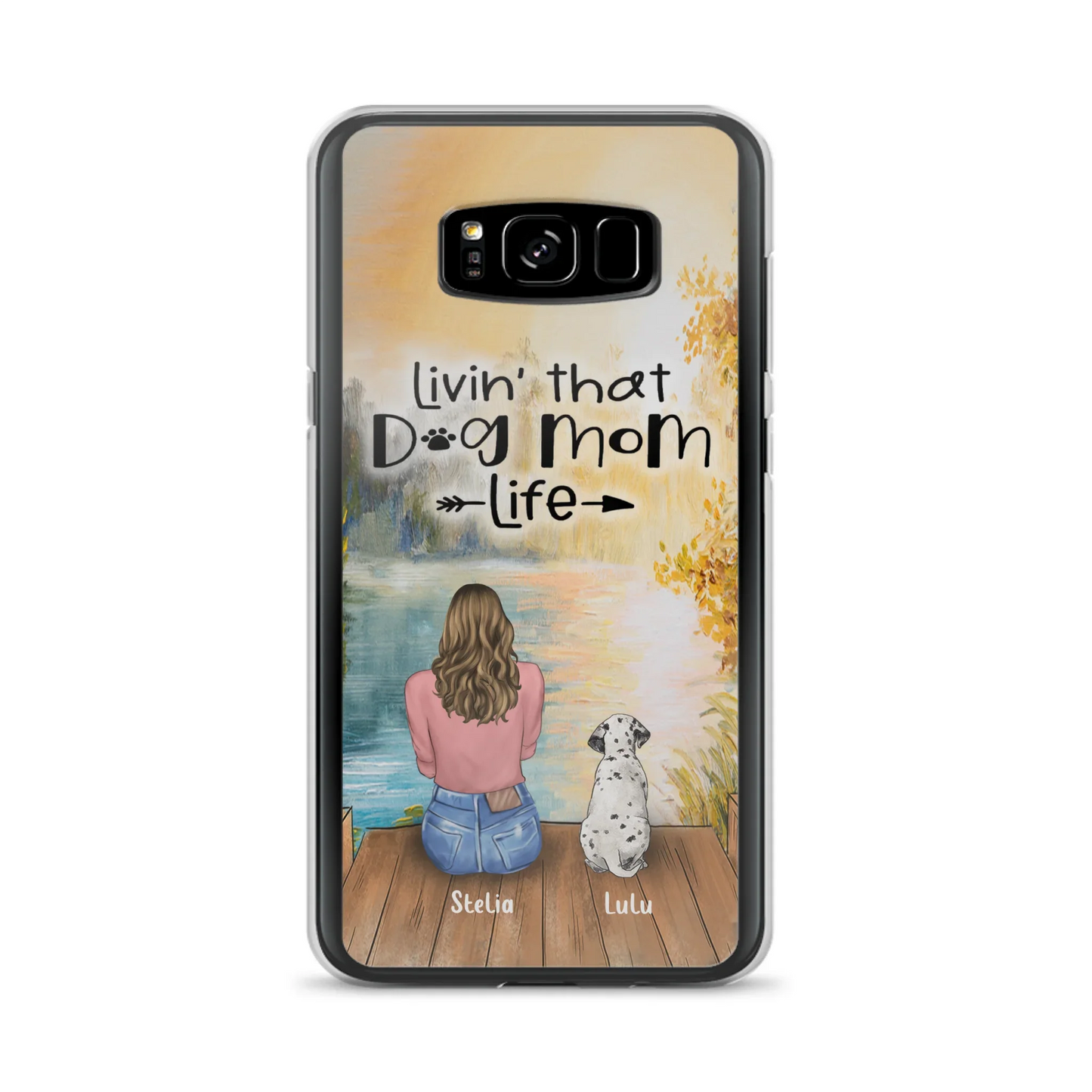 Custom Personalized Dog Mom Phone Case upto 4 Dogs