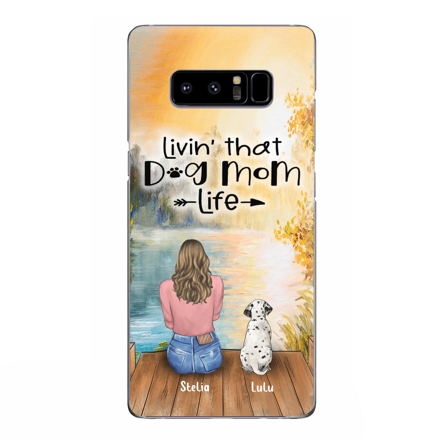 Custom Personalized Dog Mom Phone Case upto 4 Dogs