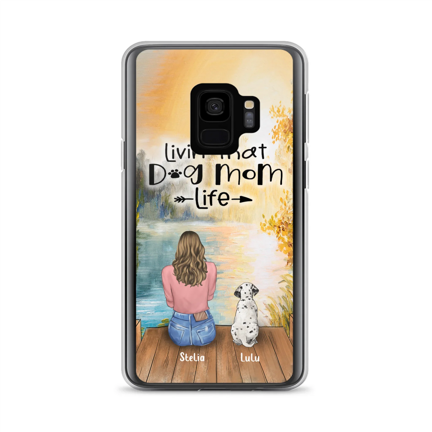 Custom Personalized Dog Mom Phone Case upto 4 Dogs