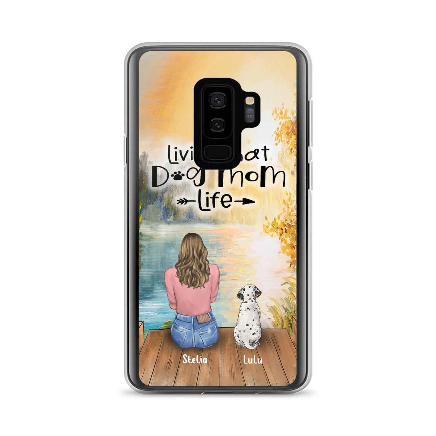 Custom Personalized Dog Mom Phone Case upto 4 Dogs