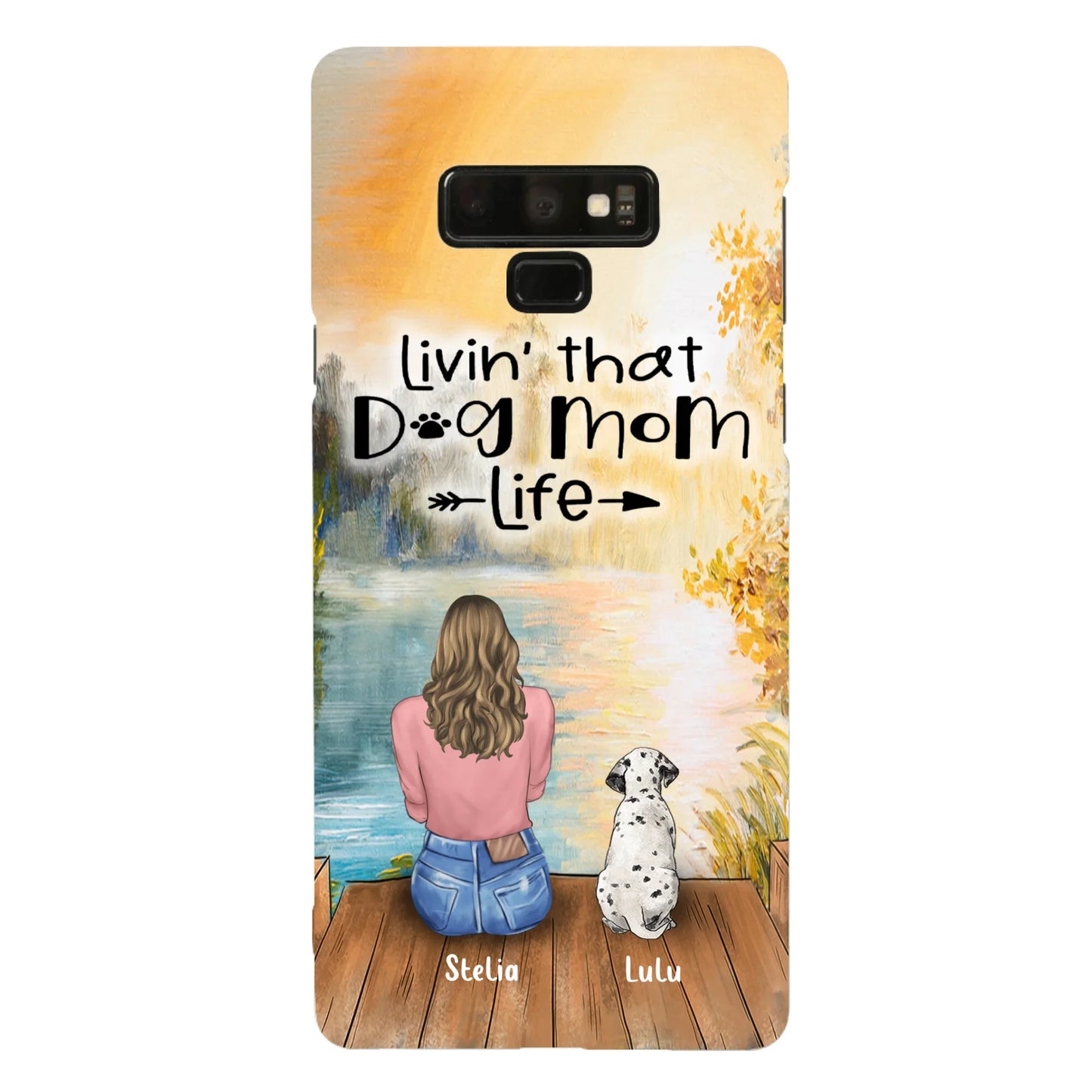 Custom Personalized Dog Mom Phone Case upto 4 Dogs