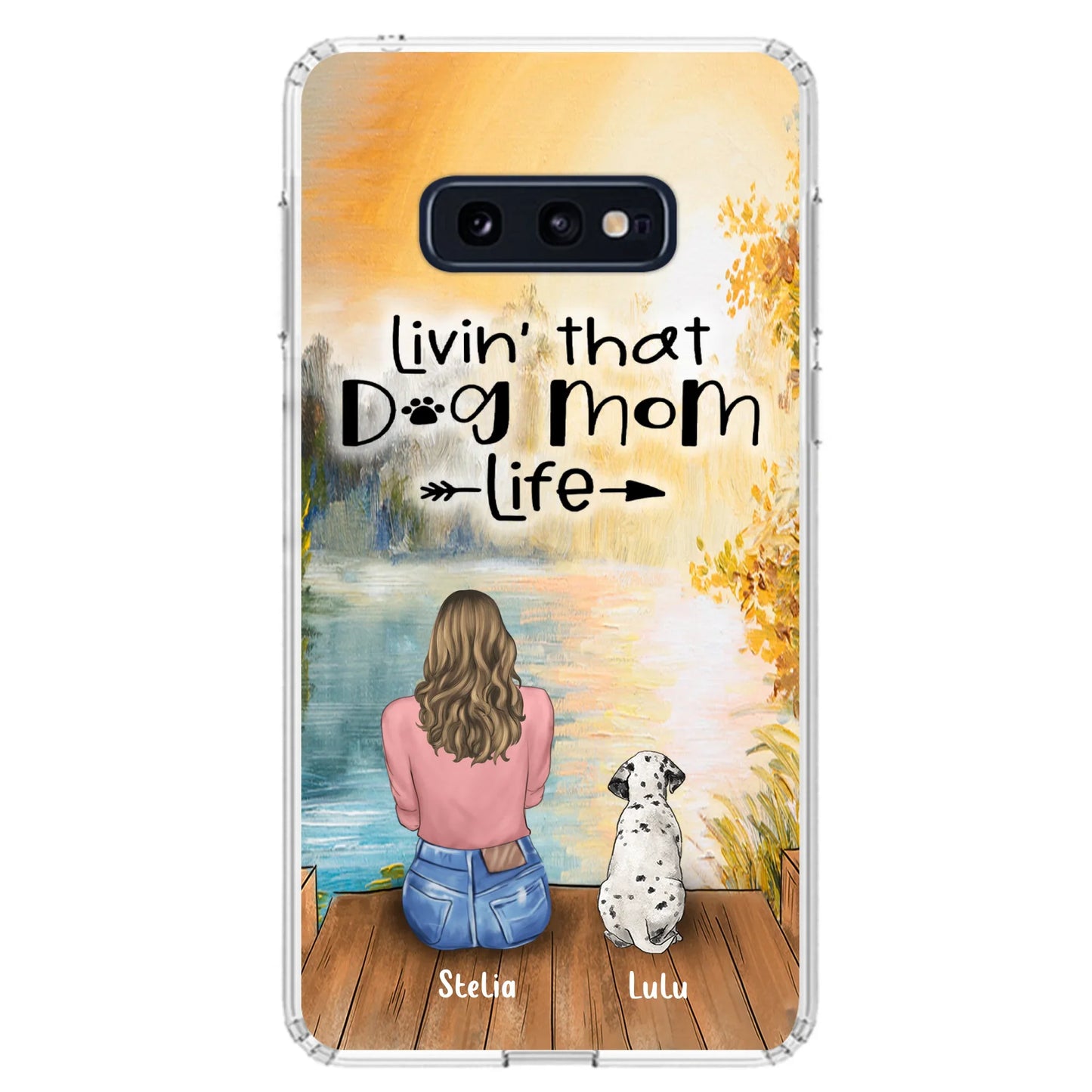 Custom Personalized Dog Mom Phone Case upto 4 Dogs