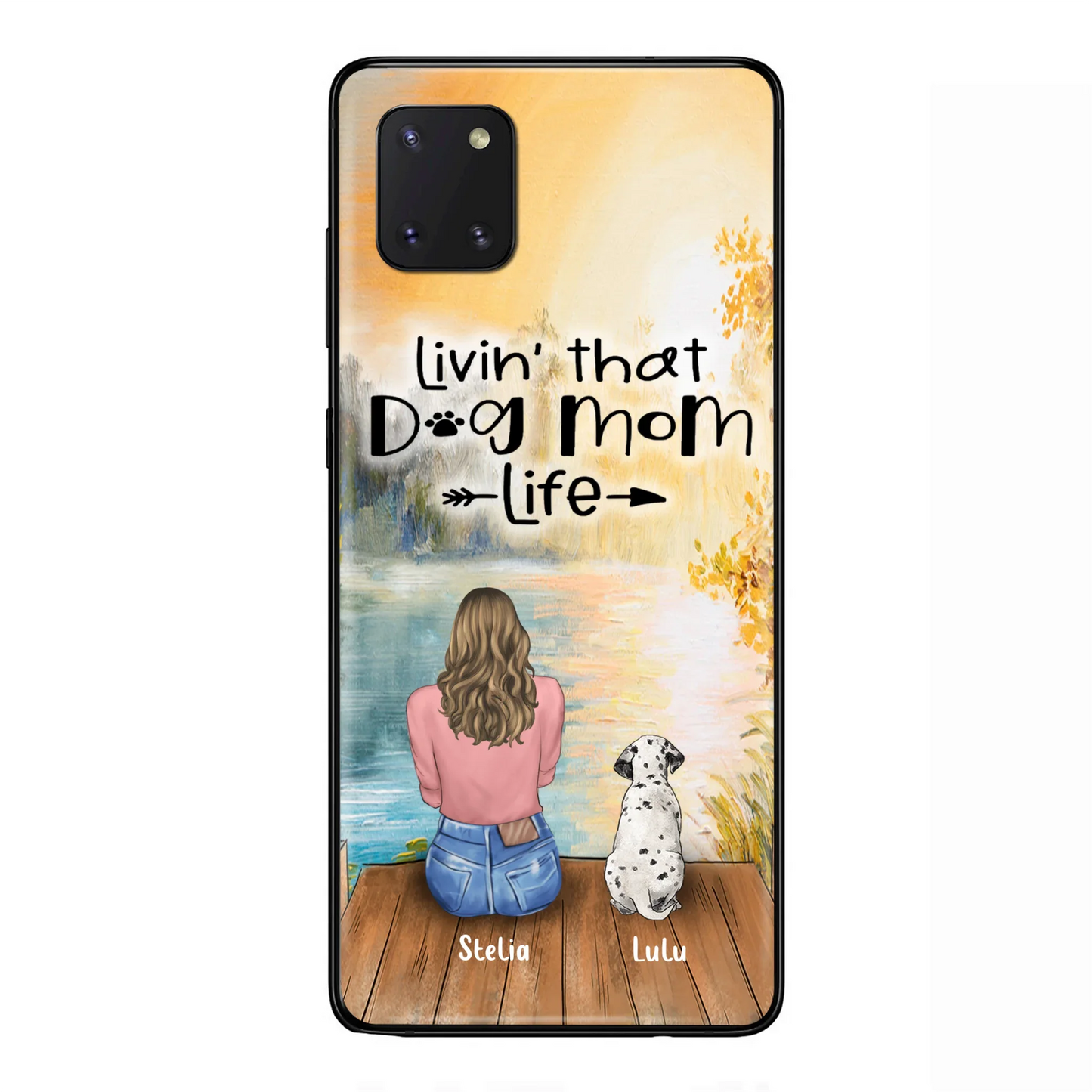 Custom Personalized Dog Mom Phone Case upto 4 Dogs