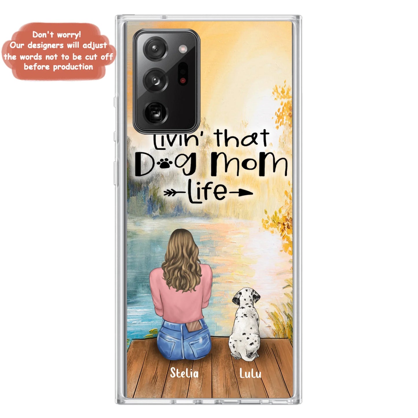 Custom Personalized Dog Mom Phone Case upto 4 Dogs