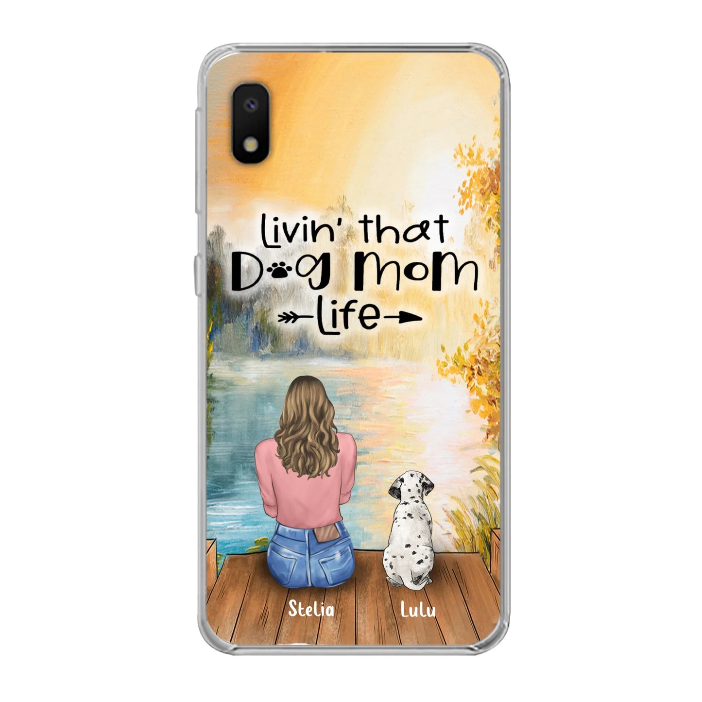 Custom Personalized Dog Mom Phone Case upto 4 Dogs