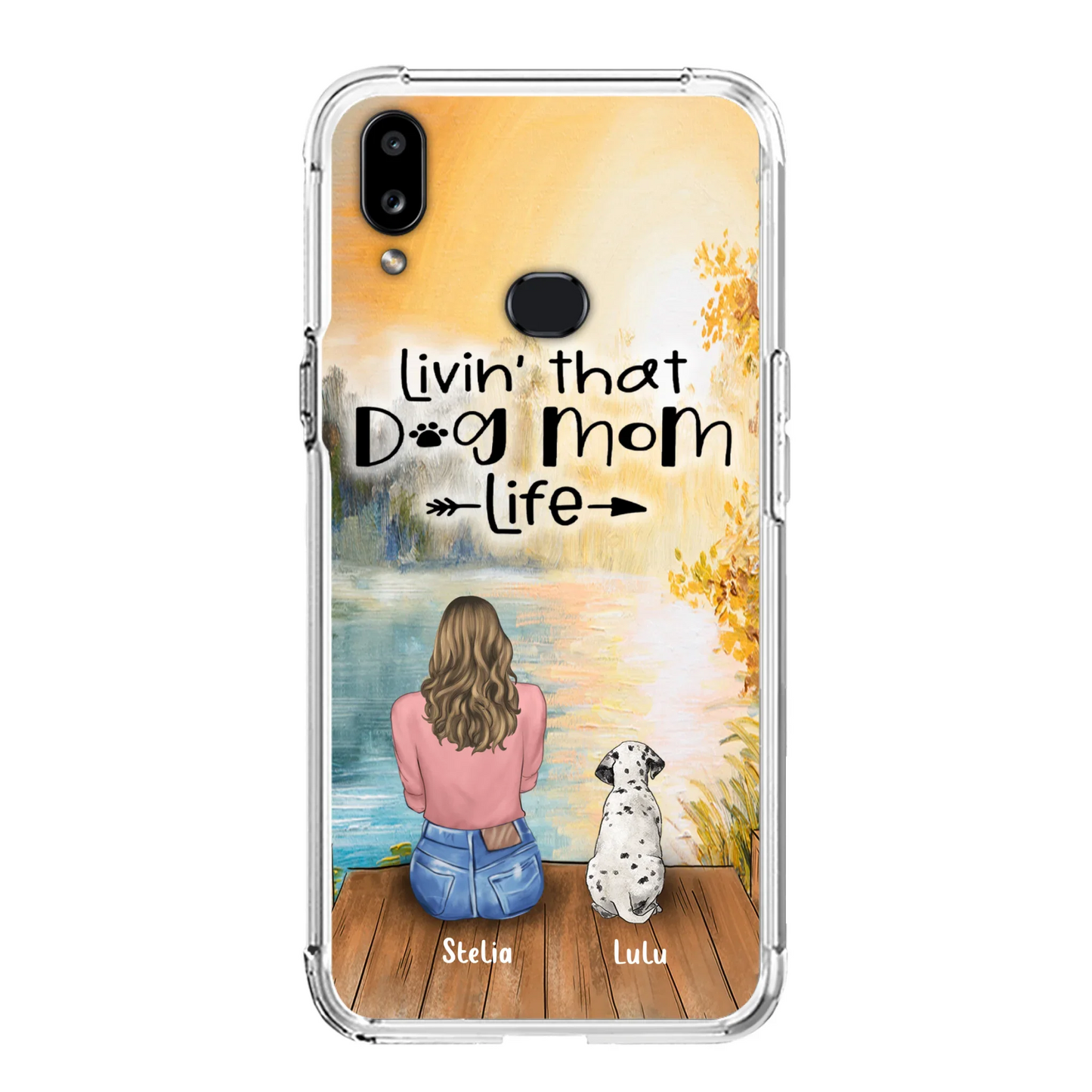 Custom Personalized Dog Mom Phone Case upto 4 Dogs