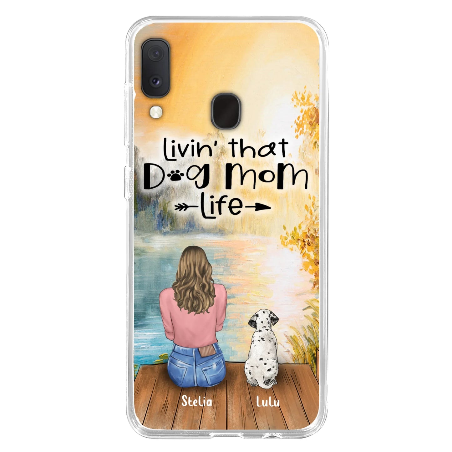 Custom Personalized Dog Mom Phone Case upto 4 Dogs