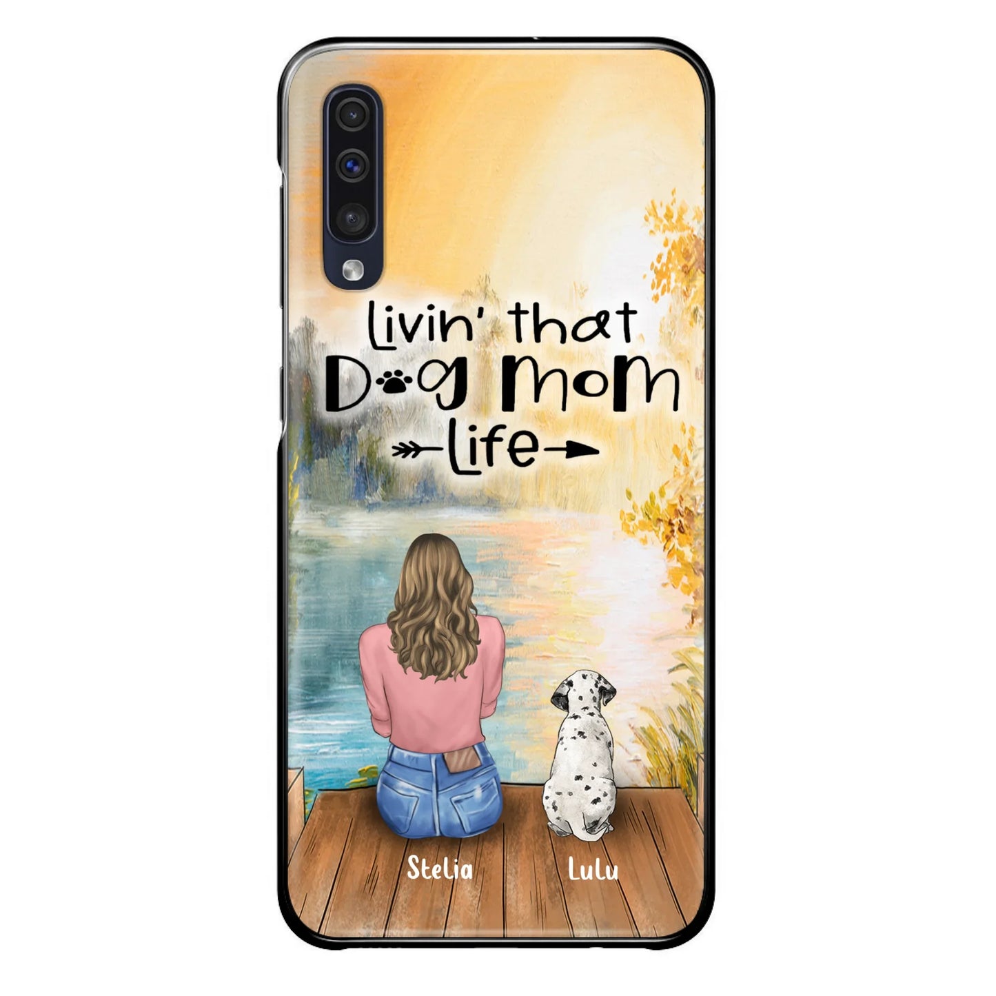 Custom Personalized Dog Mom Phone Case upto 4 Dogs