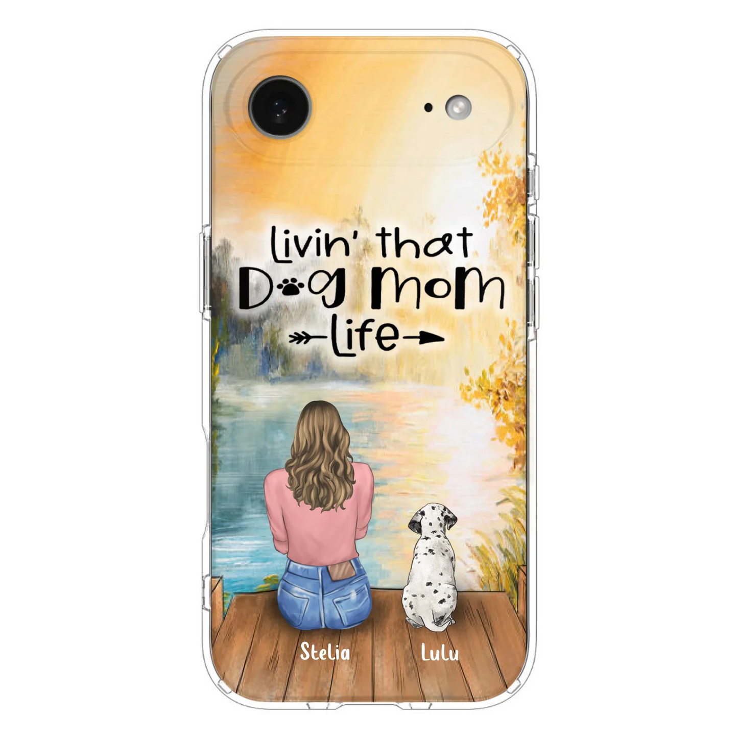 Custom Personalized Dog Mom Phone Case upto 4 Dogs