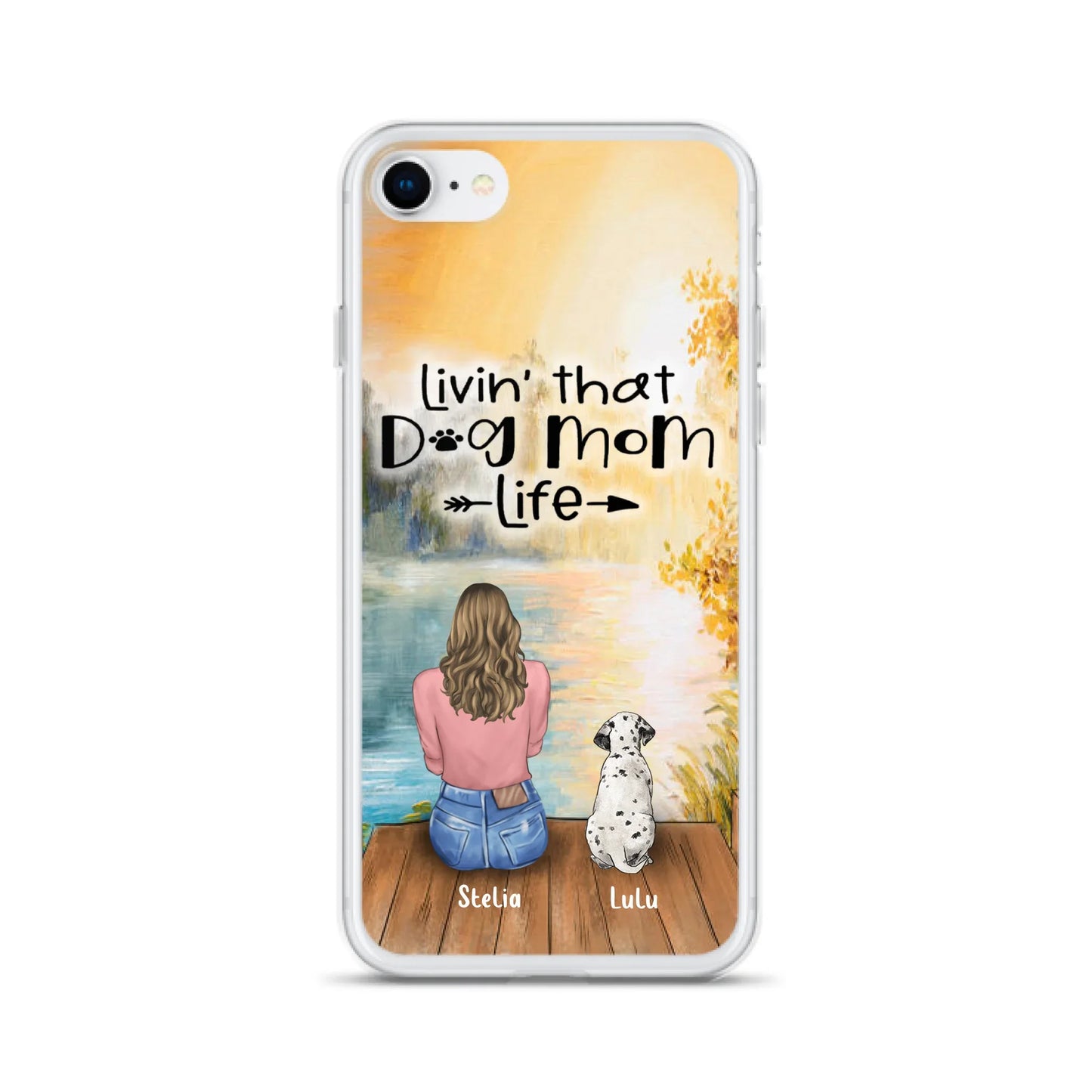 Custom Personalized Dog Mom Phone Case upto 4 Dogs