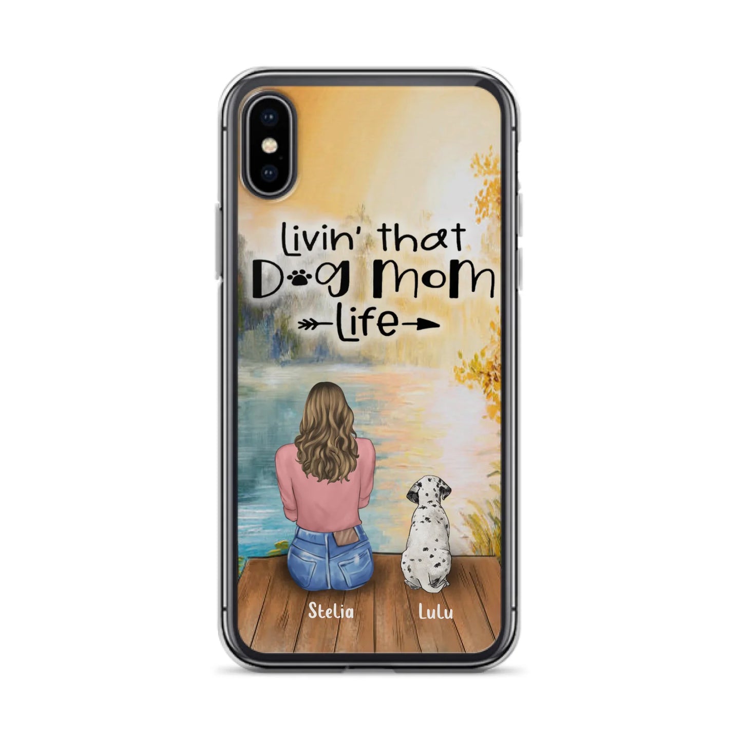 Custom Personalized Dog Mom Phone Case upto 4 Dogs