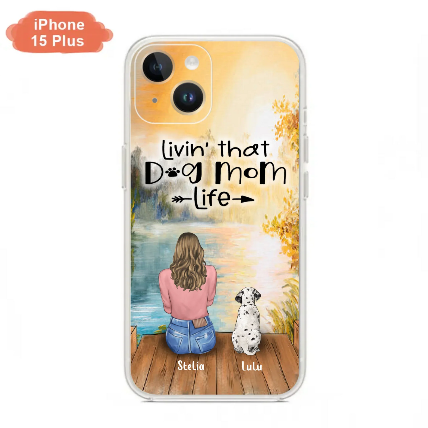 Custom Personalized Dog Mom Phone Case upto 4 Dogs