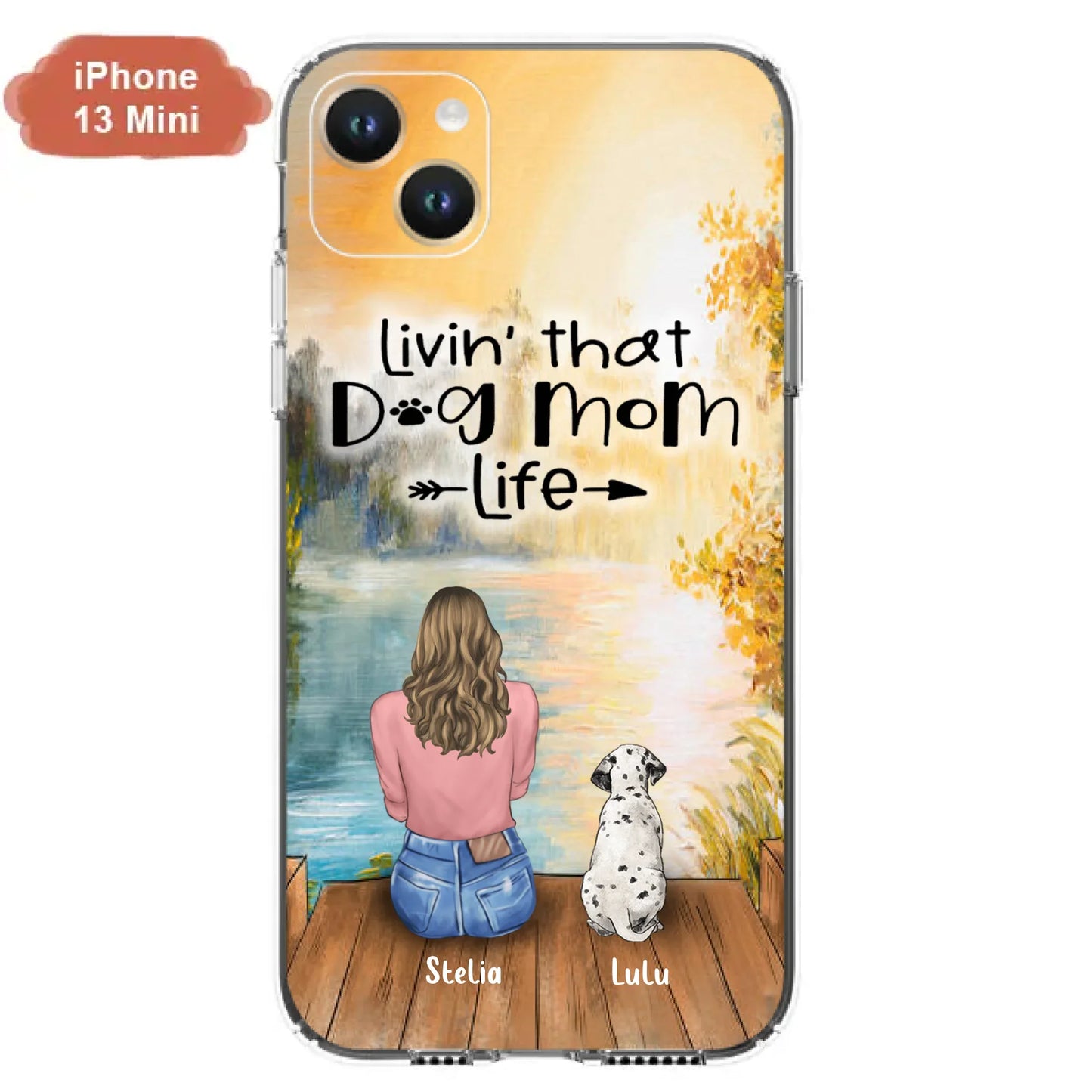 Custom Personalized Dog Mom Phone Case upto 4 Dogs