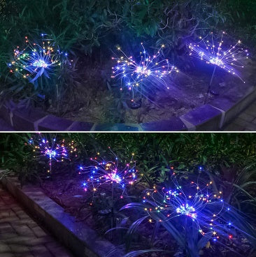 Solar Fireworks Light LED Light String