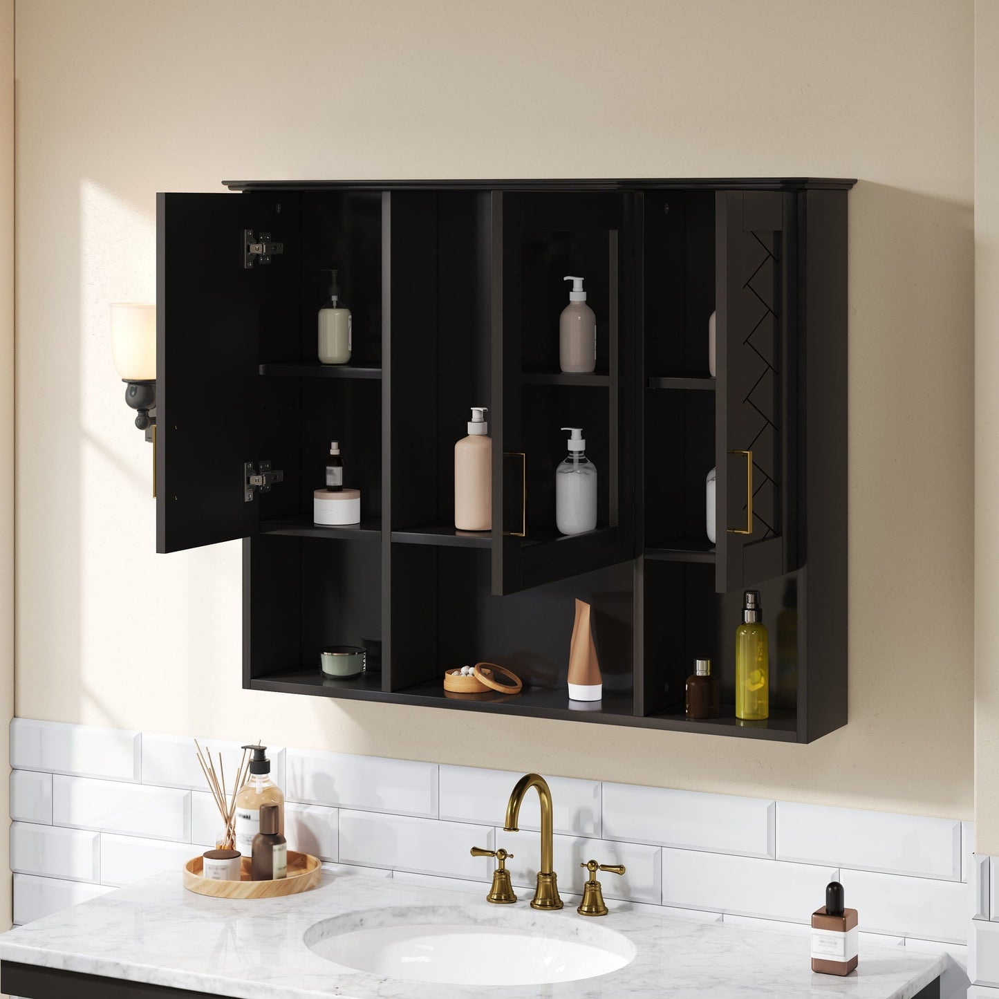 Modern Wall Mounted Medicine Cabinet With Mirror