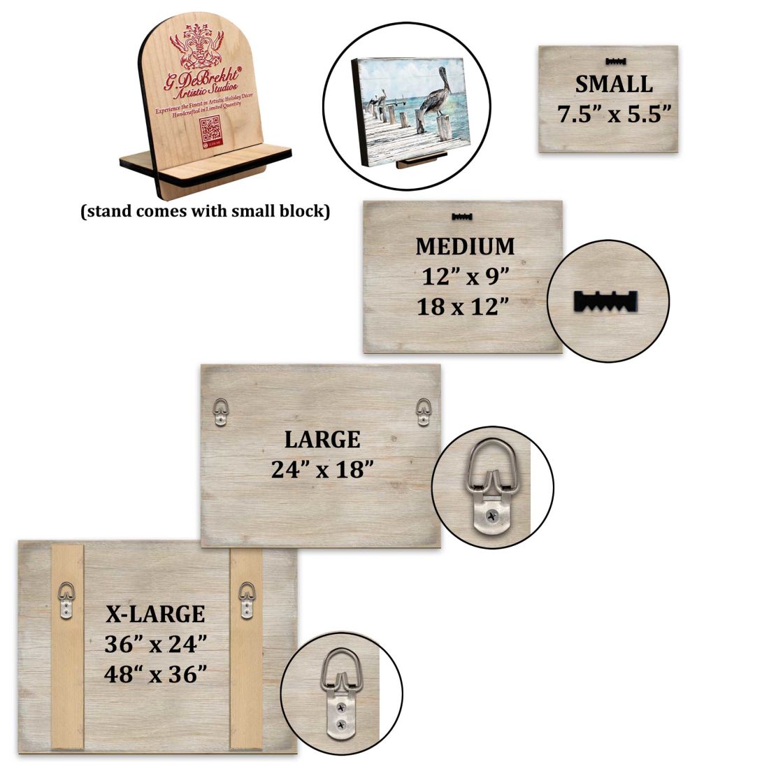 Grin & Bear it Grizzly Mother & Cub Wooden Wall Art