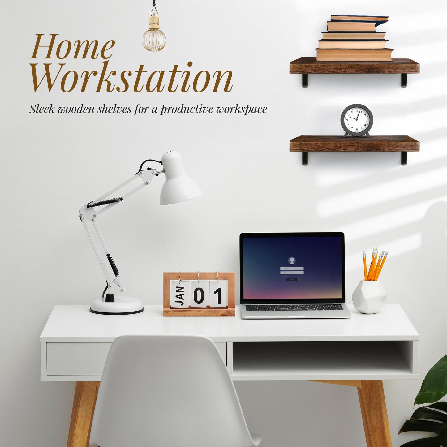 Floating Shelves for Wall – Solid Wood Rustic Hanging Shelves