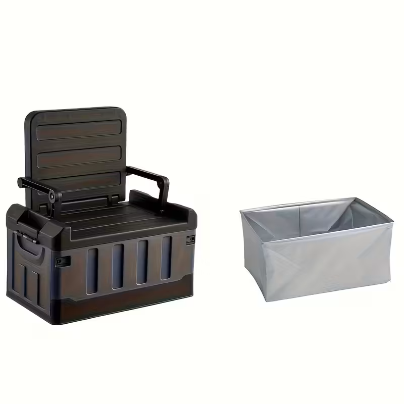 Foldable Camping Stool & Storage Bag Outdoor Chair
